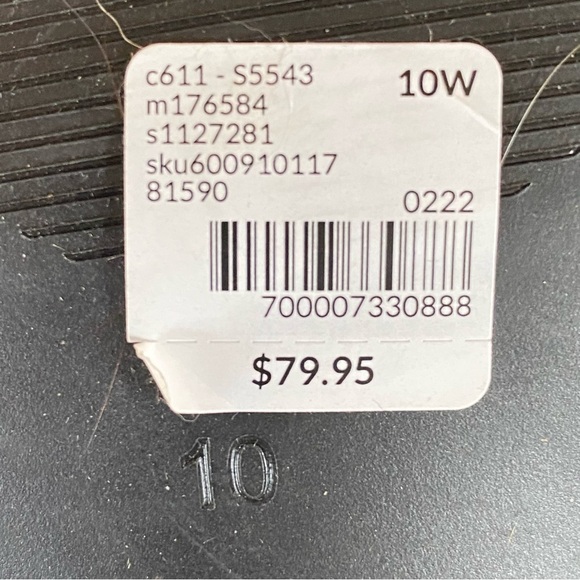 Lane Bryant Dream Cloud Braided Slide Heel Shoes Sandals Worn Once 10 W - Picture 7 of 7